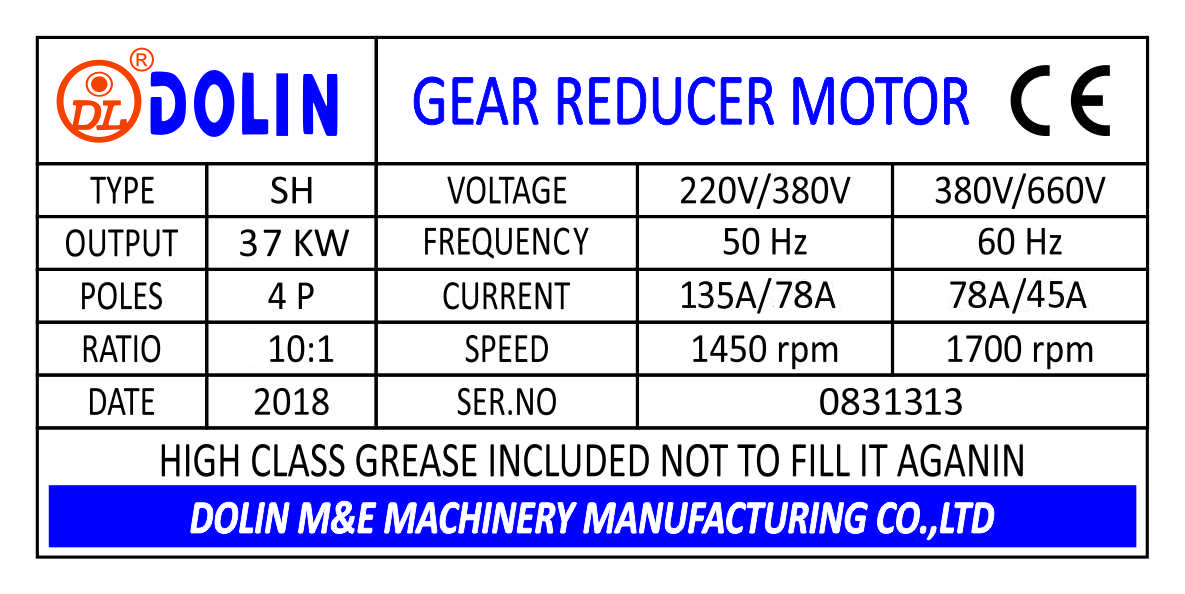 dolin gear motor